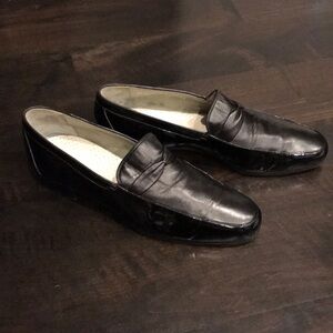 Moreschi Black Slip-On Dress Shoes – Size 12 – Made in Italy – Like New